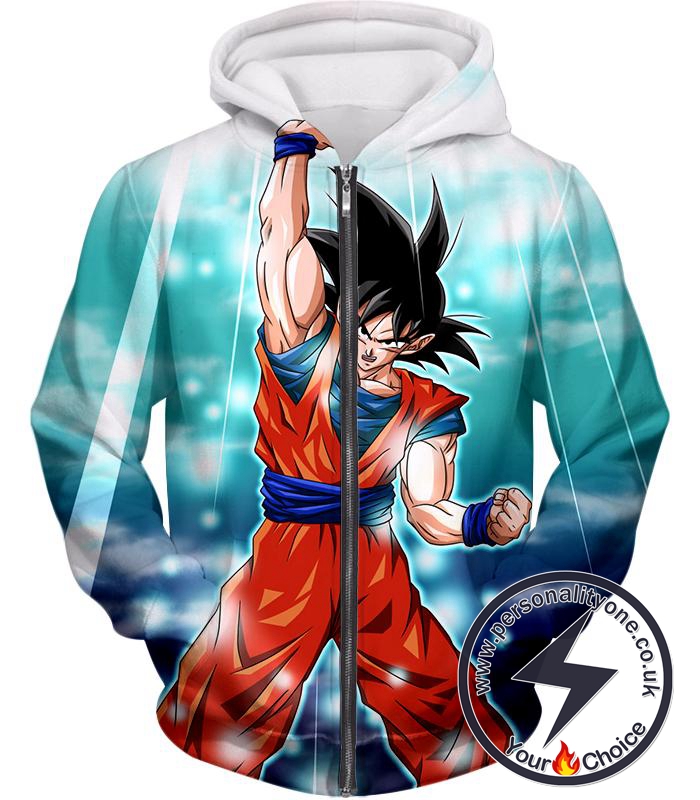 Dragon Ball Super Best Fighter Goku Awesome Hero Action Anime Zip Up Hoodie